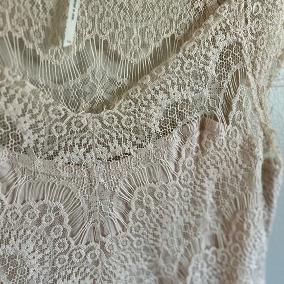 Free People Intimately Cream Lace Dress – Size L (8) - Picture 7 of 9